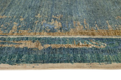 Full view of New Mahli rug from Pakistan, 248 × 170 cm in Blue tones