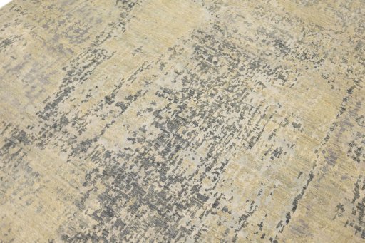 Backside of handmade New Mahli rug showing knot structure and weave density
