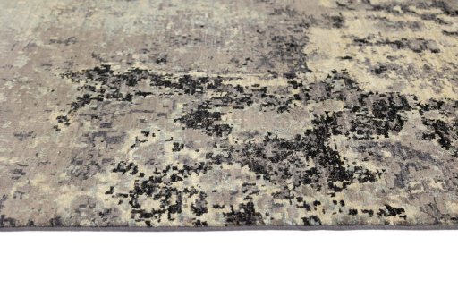Full view of New Mahli rug from Pakistan, 247 × 168 cm in Gray tones