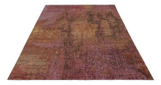 Corner detail of New Mahli rug showing border pattern and Wool pile