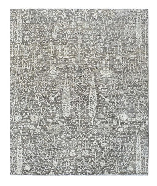 Full view of New Mahli rug from Pakistan, 284 × 242 cm in Multi Color tones