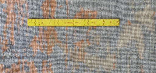 Corner detail of New Mahli rug showing border pattern and Wool pile
