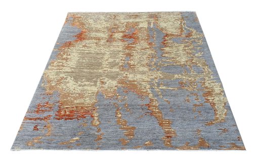 Close-up detail of New Mahli rug from Pakistan showing Wool weave