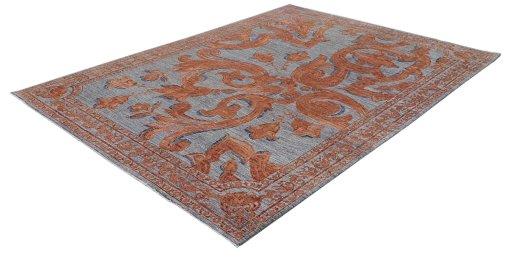 Surface texture of New Mahli rug with natural Wool and intricate pattern