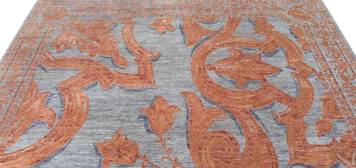 Central medallion detail of New Mahli rug from Pakistan