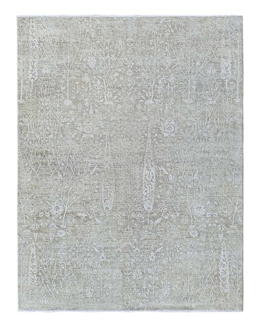 Corner detail of New Mahli rug showing border pattern and Wool pile