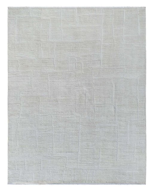Full view of New Mahli rug from Pakistan, 355 × 278 cm in Beige tones