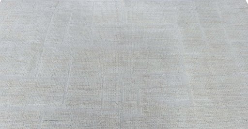 Backside of handmade New Mahli rug showing knot structure and weave density