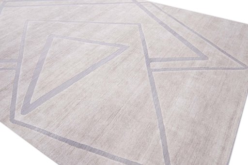 Full view of New Mahli rug from Pakistan, 360 × 249 cm in Gray tones
