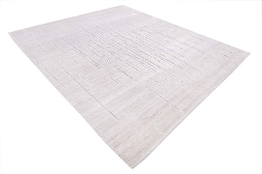 Corner detail of New Mahli rug showing border pattern and Mercesized Cotton pile