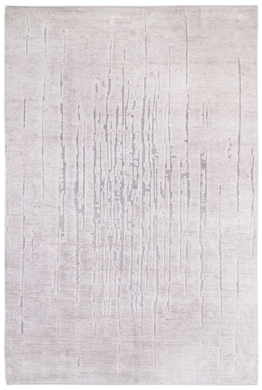 Full view of New Mahli rug from Pakistan, 363 × 246 cm in Gray tones