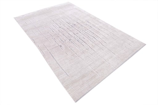 Corner detail of New Mahli rug showing border pattern and Mercesized Cotton pile
