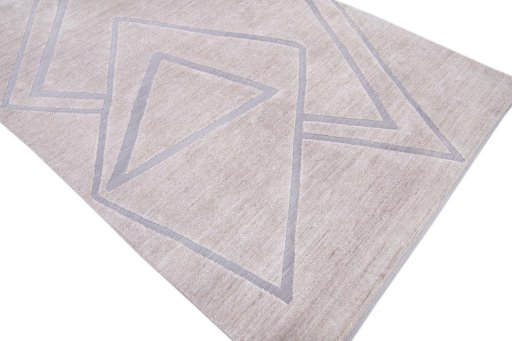 Full view of New Mahli rug from Pakistan, 250 × 168 cm in Gray tones