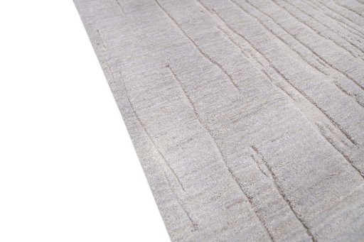 Backside of handmade New Mahli rug showing knot structure and weave density