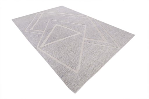 Corner detail of New Mahli rug showing border pattern and Wool pile