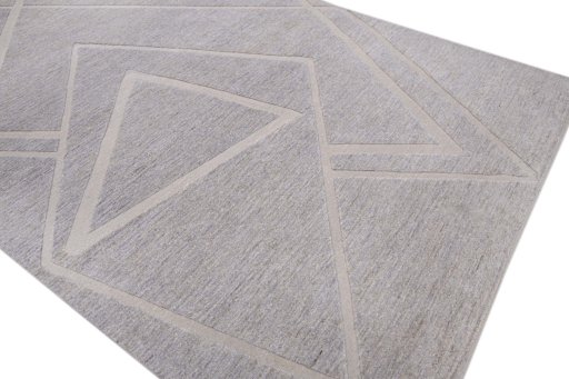 Full view of New Mahli rug from Pakistan, 313 × 213 cm in Gray tones