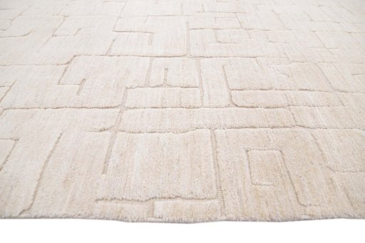 Close-up detail of New Mahli rug from Pakistan showing Wool weave