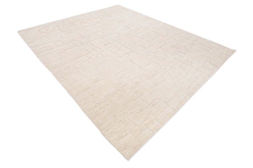 Corner detail of New Mahli rug showing border pattern and Wool pile