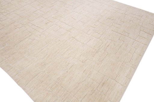 Full view of New Mahli rug from Pakistan, 314 × 245 cm in Beige tones
