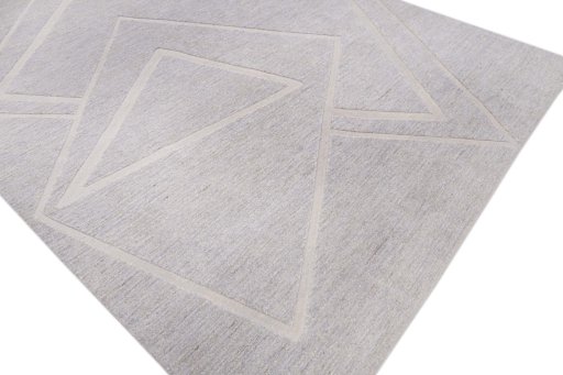 Full view of New Mahli rug from Pakistan, 310 × 254 cm in Gray tones