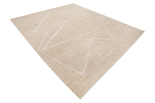 Corner detail of New Mahli rug showing border pattern and Wool pile