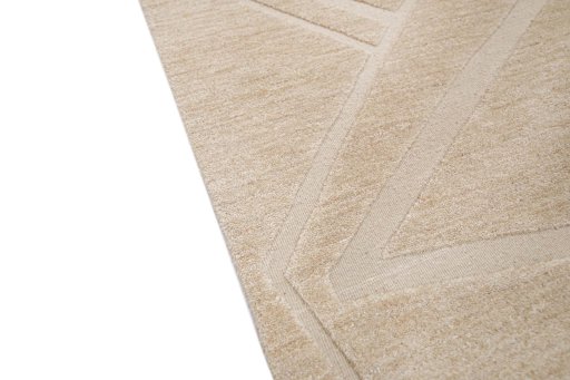 Backside of handmade New Mahli rug showing knot structure and weave density