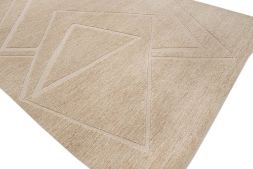 Full view of New Mahli rug from Pakistan, 311 × 250 cm in Beige tones