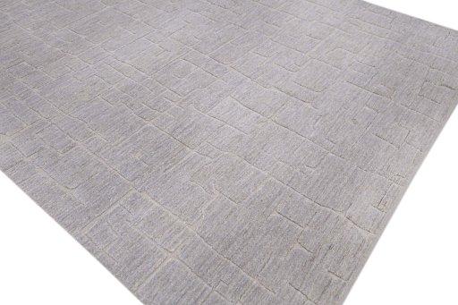 Full view of New Mahli rug from Pakistan, 301 × 261 cm in Gray tones