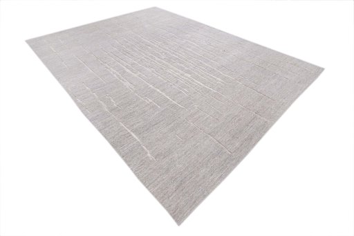 Corner detail of New Mahli rug showing border pattern and Wool pile