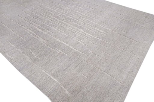 Full view of New Mahli rug from Pakistan, 350 × 256 cm in Gray tones