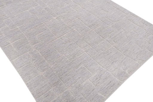 Full view of New Mahli rug from Pakistan, 248 × 173 cm in Gray tones