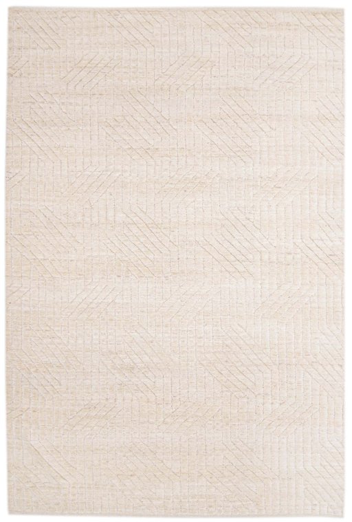Full view of New Mahli rug from Pakistan, 254 × 172 cm in Beige tones