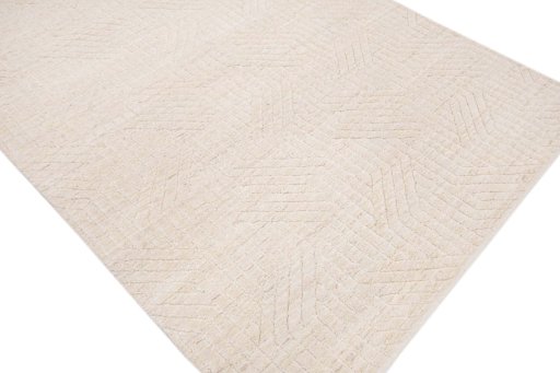 Full view of New Mahli rug from Pakistan, 254 × 172 cm in Beige tones