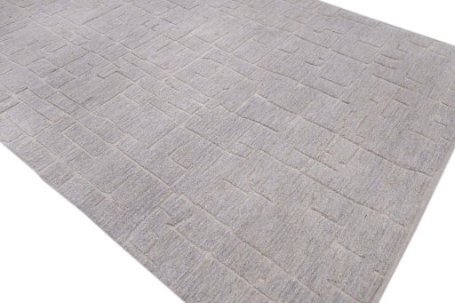 Full view of New Mahli rug from Pakistan, 305 × 218 cm in Gray tones