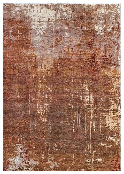 Full view of New Mahli rug from Pakistan, 428 × 303 cm in Beige tones