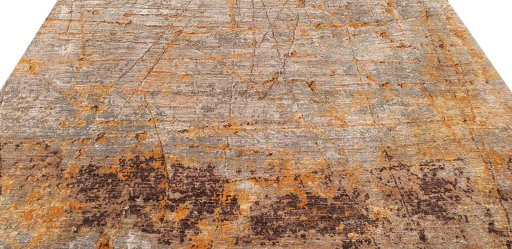 Surface texture of New Mahli rug with natural Wool and intricate pattern