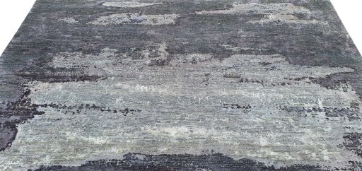 Backside of handmade New Mahli rug showing knot structure and weave density