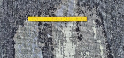 Full view of New Mahli rug from Pakistan, 358 × 277 cm in Gray tones