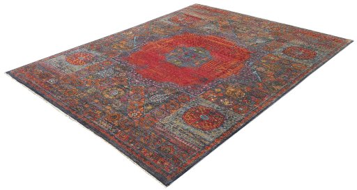Close-up detail of New Mahli rug from Pakistan showing Wool weave