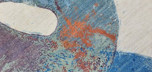 Central medallion detail of New Mahli rug from Pakistan