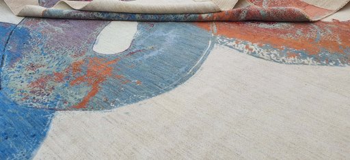 Close-up detail of New Mahli rug from Pakistan showing Wool weave