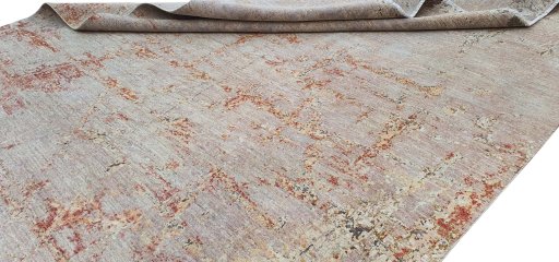 Close-up detail of New Mahli rug from Pakistan showing Wool weave