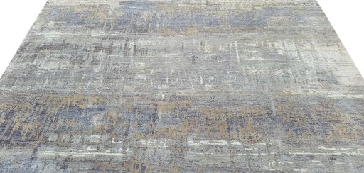 Backside of handmade New Mahli rug showing knot structure and weave density