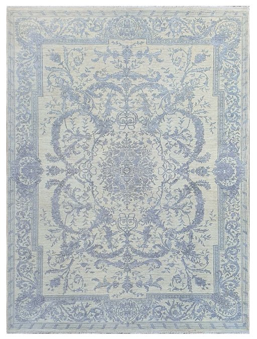 Full view of New Mahli rug from Pakistan, 363 × 276 cm in Beige tones