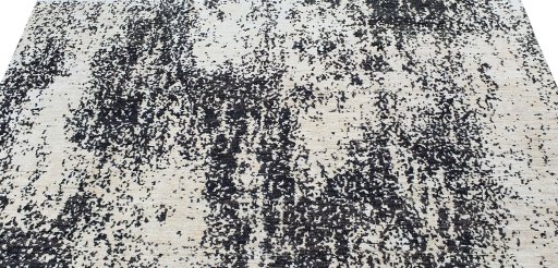 Backside of handmade New Mahli rug showing knot structure and weave density