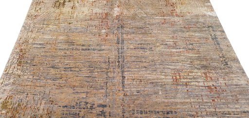 Surface texture of New Mahli rug with natural Wool and intricate pattern