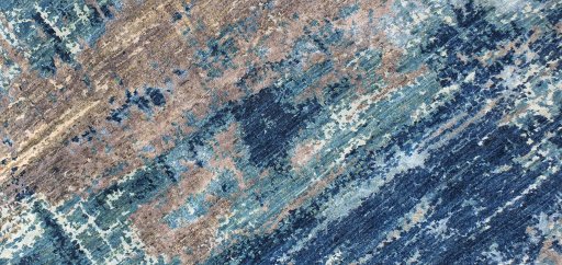 Central medallion detail of New Mahli rug from Pakistan
