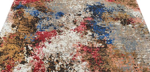 Surface texture of New Mahli rug with natural Wool and intricate pattern