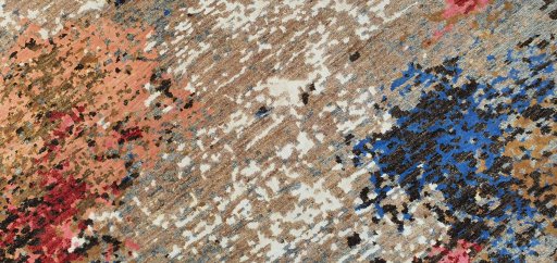 Central medallion detail of New Mahli rug from Pakistan