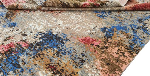 Close-up detail of New Mahli rug from Pakistan showing Wool weave